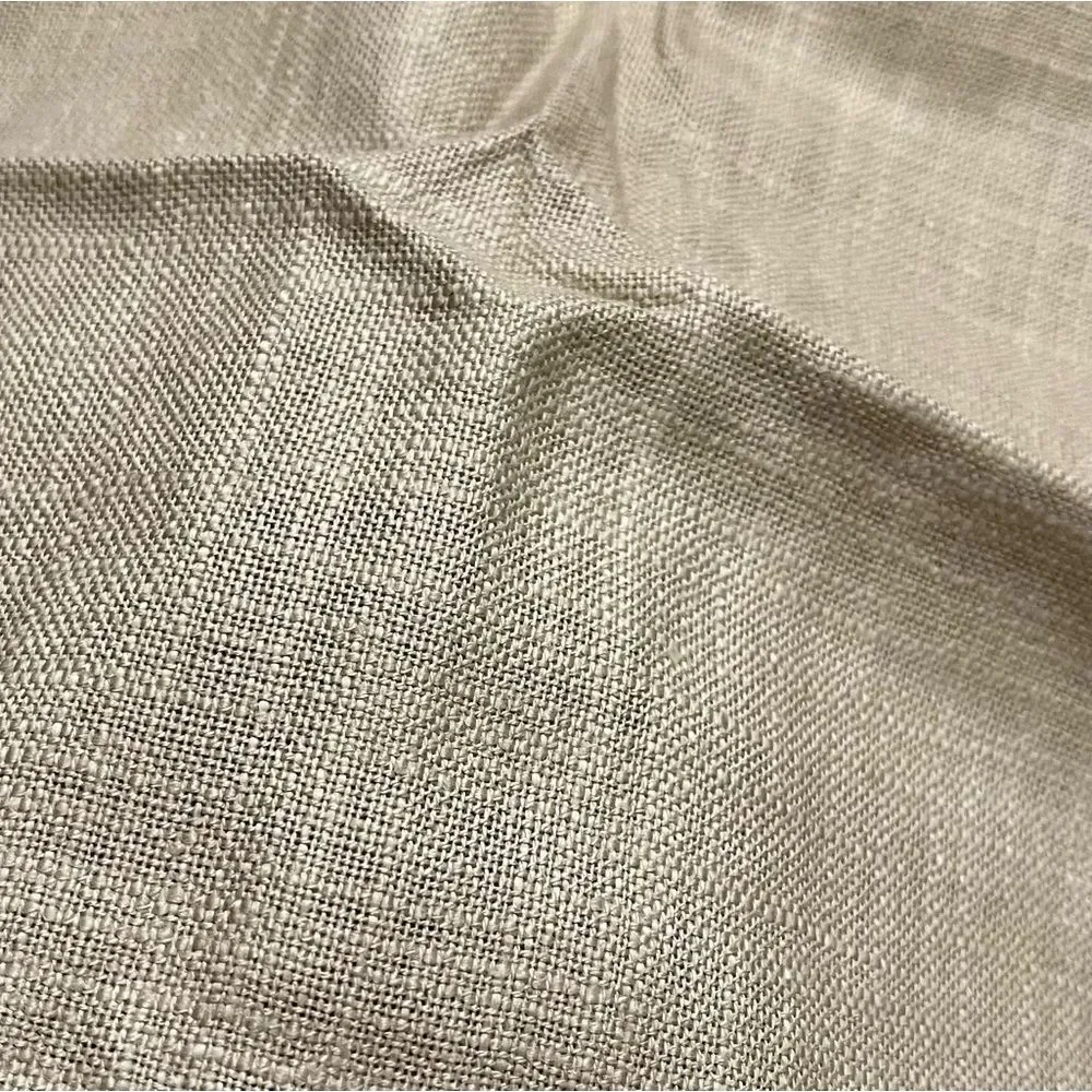 West Elm Dark Flax Warm Gray Melange Linen Cotton Blend Pillow Shams NWT